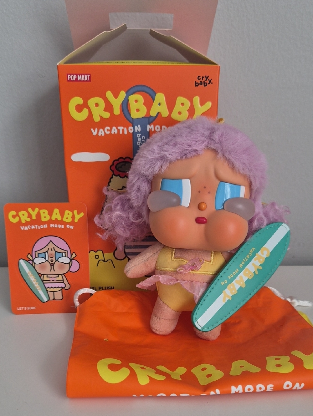 Crybaby Vacation Mode On Series-Vinyl Plush Pendant Sunbathing
